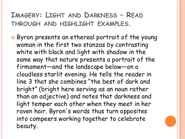 She Walks In Beauty - Words | Cram she walks in beauty essay