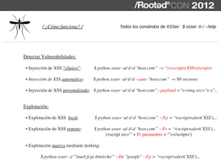 Xsser Lord Epsylon - XSSer: the cross site scripting framework [RootedCON ...