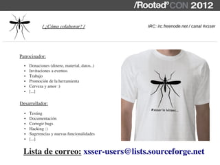 Xsser Lord Epsylon - XSSer: the cross site scripting framework [RootedCON ...