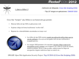 Xsser Lord Epsylon - XSSer: the cross site scripting framework [RootedCON ...