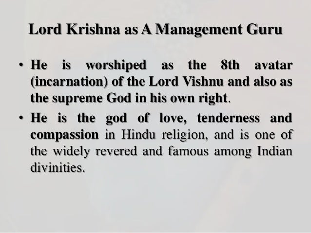 Management Wisdom Of Lord Krishna Review Lord Krishna as a Management Guru