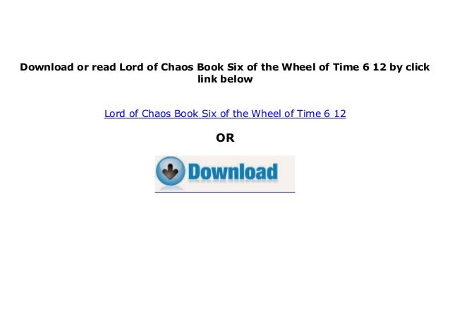 lord of chaos wheel of time