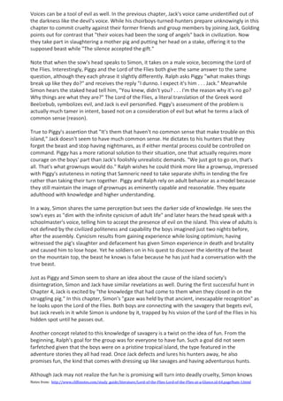 Lord of the flies – chapter analysis