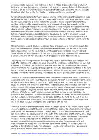 Lord of the flies – chapter analysis