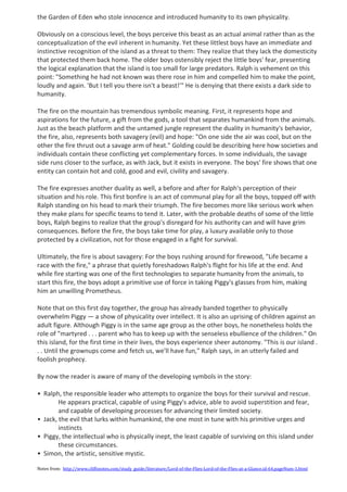 Lord of the flies – chapter analysis