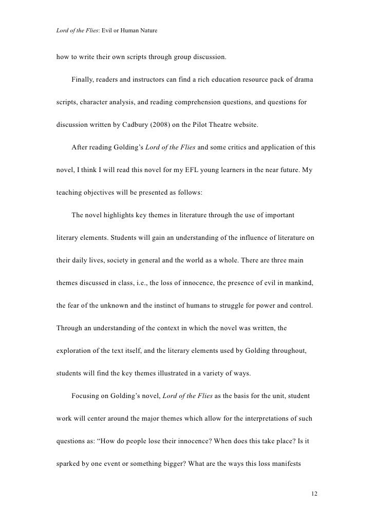 A sinister exploration of the nature of evil essay picture