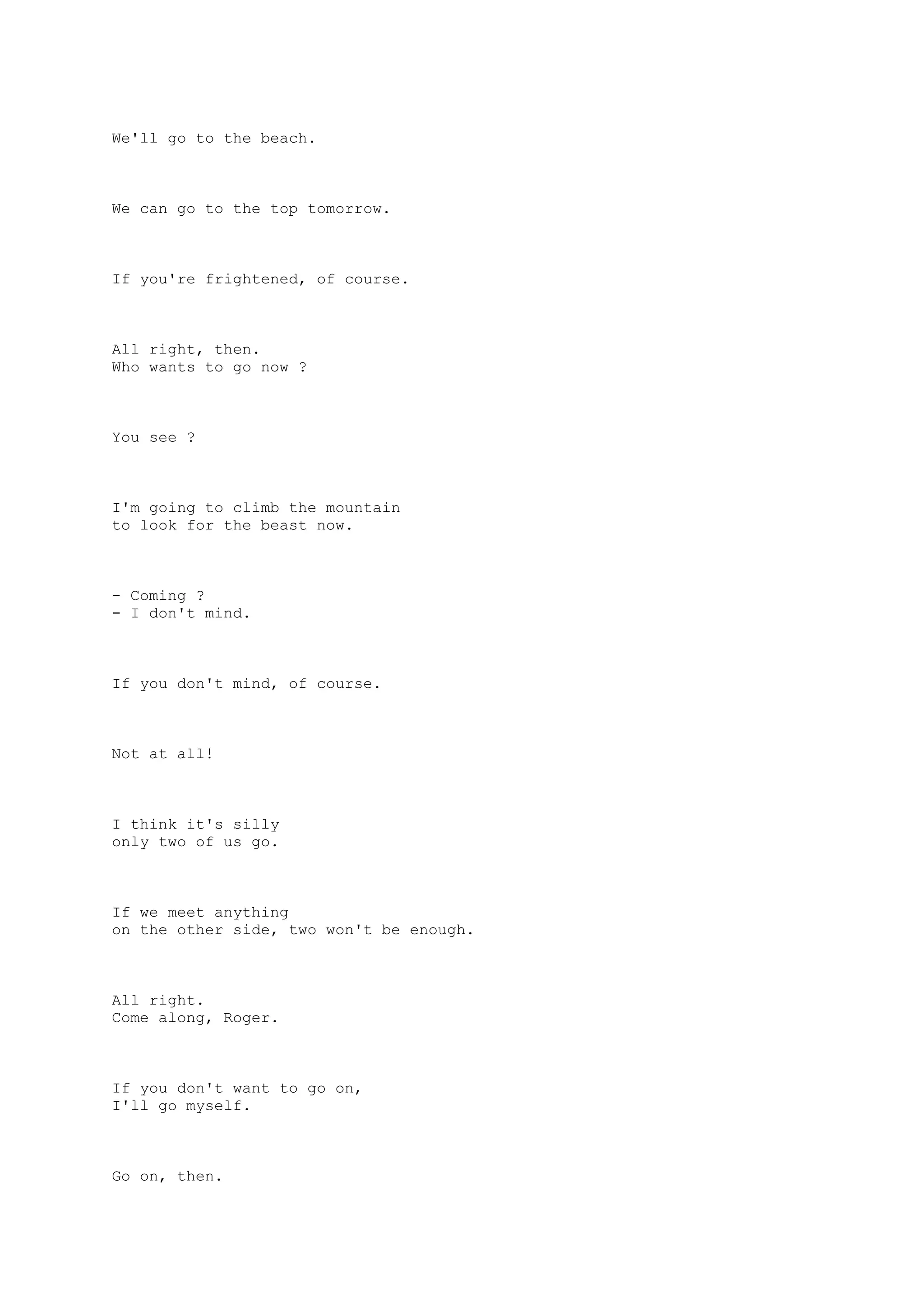 Lord of the flies script | DOCX