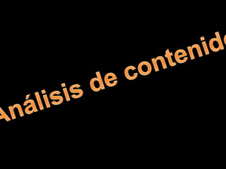 Análisis de contenido