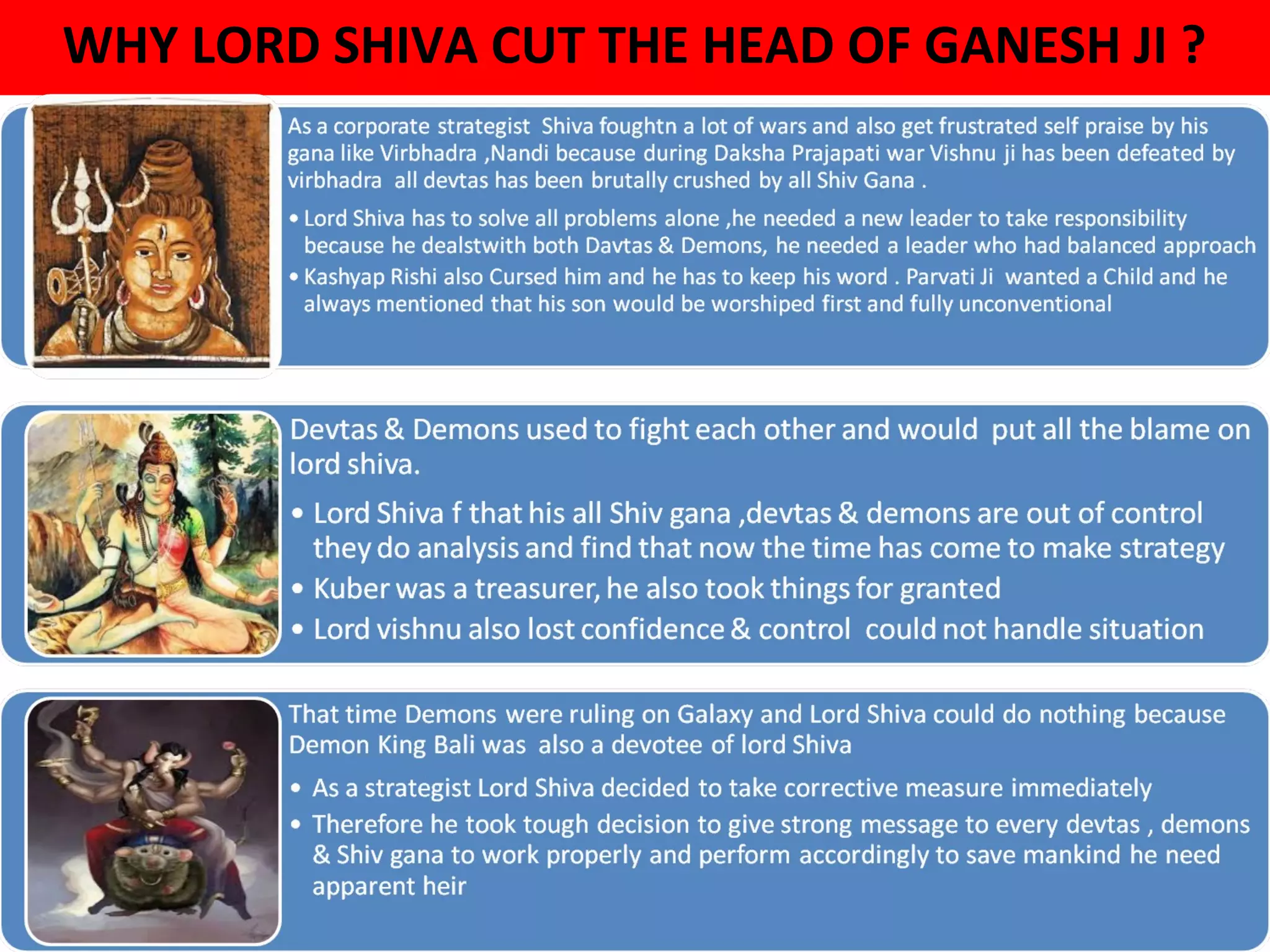 Lord shiva the best strategy executor | PPT