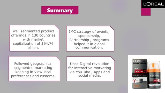 Loreal case study | PPTX | Advertising Industry | Industries