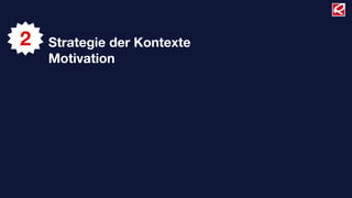 2   Strategie der Kontexte
    Motivation
 