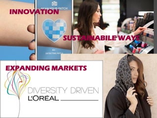 INNOVATION
SUSTAINABILE WAYS
EXPANDING MARKETS
 