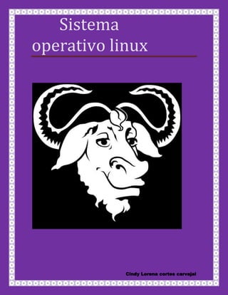 L<br />inux fue creado originalmente por Linus Torvald en la Universidad de Helsinki en Finlandia, siendo él estudiante de informática. Pero ha continuado su desarrollado con la ayuda de muchos otros programadores a través de Internet.<br />Linux originalmente inicio el desarrollo del núcleo como su proyecto favorito, inspirado por su interés en Minix, un pequeño sistema Unix desarrollado por Andy Tannenbaum. Él se propuso a crear lo que en sus propias palabras seria un quot;
mejor Minix que el Minixquot;
.<br />El 5 de octubre de 1991, Linux anuncio su primera versión quot;
oficialquot;
 de Linux, versión 0.02. Desde entonces , muchos programadores han respondido a su llamada, y han ayudado a construir Linux como el sistema operativo completamente funcional que es hoy.<br />               El nombre GNU, GNU's Not Unix (GNU no es Unix), viene de las herramientas básicas de sistema <br />operativo creadas por el proyecto GNU, iniciado por Richard Stallman en 1983 y mantenido por la FSF. El nombre Linux viene del núcleo Linux, inicialmente escrito por Linus Torvalds en 1991.<br />La contribución de GNU es la razón por la que existe controversia a la hora de utilizar Linux o GNU/Linux para referirse al sistema operativo formado por las herramientas de GNU y el núcleo Linux en su conjunto<br /> Q<br />UÉ ES LINUX?<br />Linux es un sistema operativo diseñado por cientos de programadores de todo el planeta, aunque el principal responsable del proyecto es Linus Tovalds. <br />Su objetivo inicial es propulsar el software de libre distribución junto con su código fuente para que pueda ser modificado por cualquier persona, dando rienda suelta a la creatividad. El hecho de que el sistema operativo incluya su propio código fuente expande enormemente las posibilidades de este sistema. Este método también es aplicado en numerosas ocasiones a los programas que corren en el sistema, lo que hace que podamos encontrar muchisimos programas útiles totalmente gratuitos y con su código fuente. Y la cuestión es que, señores y señoras, Linux es un sistema operativo totalmente gratuito.<br />Mi máquina corre Linux, y puedo asegurar que es uno de los sistemas que más aprovecha mi computadora, es decir, con el    consigo ejecutar tareas mucho más rápido que con otros sistemas operativos comerciales. Y es que Linux no requiere grandes prestaciones para funcionar. <br /> Tux es el nombre de lamascota oficial del kernel de Linux. Creado por Larry Ewing en 1996, es un pequeño pingüino de aspecto risueño y cómico. La idea de que la mascota de Linux fuera un pingüino provino del mismo Linus Torvalds, creador de Linux. Según se cuenta, cuando era niño le picó un pingüino, y le resultó simpática la idea de asociar un pingüino a su proyecto.<br />Existen dos versiones sobre el origen de su nombre. La primera sugiere que el nombre surge del hecho de que los pingüinos parecen vestir un esmoquin (que en inglés es tuxedo, abreviado tux). La segunda es que las letras que componen Tux provienen de las palabras Torvalds Unix.<br />Tux fue diseñado durante un concurso para elegir un logotipo para Linux. Las herramientas utilizadas para su creación fueron, por supuesto, un computador <br /> <br />L<br />as funciones principales de este magnífico sistema operativo son:<br />Sistema multitarea En Linux es posible ejecutar varios programas a la vez sin necesidad de tener que parar la ejecución de cada aplicación.<br />Sistema multiusuario Varios usuarios pueden acceder a las aplicaciones y recursos del sistema Linux al mismo tiempo. Y, por supuesto, cada uno de ellos puede ejecutar varios programas a la v<br />G<br />NU/Linux es uno de los términos empleados para referirse a la combinación del <br />núcleo o kernel libre similar a Unix denominado Linux, que es usado con herramientas de sistema GNU. Su desarrollo es uno de los ejemplos más prominentes de software libre; todo su código fuente puede ser utilizado, modificado y redistribuido libremente por cualquiera bajo los términos de la GPL (Licencia Pública General de GNU, en inglés: General Public License) y otra serie de licencias libres.1<br />A<br /> pesar de que Linux (núcleo) es, en sentido estricto, el sistema operativo,2 parte fundamental de la interacción entre el núcleo y el usuario (o los programas de aplicación) se maneja usualmente con las herramientas del proyecto GNU o de otros proyectos como GNOME. Sin embargo, una parte significativa de la comunidad, así como muchos medios generales y especializados, prefieren utilizar el término Linux para referirse a la unión de ambos proyectos<br /> <br />   V<br />          ERCIONES DE LINUX<br />El desarrollo inicial Linux ya aprovechaba las características de conmutación de tareas en modo protegido del 386, y se escribió todo en ensamblador.<br />Linus nunca anunció la versión 0.01 de Linux (agosto 1991), esta versión no era ni siquiera ejecutable, solamente incluía los principios del núcleo del sistema, estaba escrita en lenguaje ensamblador y asumía que uno tenia acceso a un sistema Minix para su <br />compilación.El 5 de octubre de 1991, Linus anunció la primera versión quot;
Oficialquot;
 de Linux, - versión 0.02. Con esta versión Linus pudo ejecutar Bash (GNU Bourne Again Shell) y gcc (El compilador GNU de C) pero no mucho mas funcionaba. En este estado de desarrollo ni se pensaba en los términos soporte,documentación, distribución.<br />Después de la versión 0.03, Linus salto en la numeración hasta <br />la 0.10, más y más programadores a lo <br />largo y ancho de internet empezaron a trabajar en el proyecto y después de sucesivas revisiones, Linus incremento el numero de versión hasta la 0.95 (Marzo 1992). Mas de un año después  (diciembre 1993) el núcleo del sistema estaba en la versión 0.99 y la versión 1.0 no llego hasta el 14 de marzo de 1994.<br />La versión actual del núcleo es la 2.2 y sigue avanzando día a día con la meta de       perfeccionar y mejorar el sistema.<br />La ultima versión estable es la versión 2.2, que soporta <br />m<br />uchos más periféricos, desde procesadores hasta joysticks, sintonizadores de televisión, CDROMs no ATAPI y reconoce buena cantidad de tarjetas de sonido. Incluye también soporte para tipos de archivos para Mac<br />intosh HFS, Unix UFS y en modo de lectura, HPFS de OS/2 y NTFS, de NT.<br />O<br />tras Versiones:<br />Linux 2.0<br />Linux 2.2<br />A<br /> las variantes de esta unión de programas y tecnologías, a las que se les adicionan diversos programas de aplicación de propósitos específicos o generales se las denomina distribuciones. Su objetivo consiste en ofrecer ediciones que cumplan con las necesidades de un determinado grupo de usuarios. Algunas de ellas son especialmente conocidas por su uso en servidores y supercomputadoras.3 donde tiene la cuota mas importante del mercado. Según un informe de IDC, GNU/Linux es utilizado por el 78% de los principales 500 servidores del mundo,4 otro informe le da una cuota de mercado de % 89 en los 500 mayores supercomputadores.5 Con menor cuota de mercado el sistema GNU/Linux también es usado en el segmento de las computadoras de escritorio, portátiles, computadoras de bolsillo, teléfonos móviles, sistemas embebidos, videoconsolas y otros dispositivos<br />C<br />ARATERISTICA S DE LINUX <br />Multitarea: La palabra multitarea describe la habilidad de ejecutar varios programas al mismo tiempo.LINUX utiliza la llamada multitarea preeventiva, la cual asegura que todos los programas que se estan utilizando en un momento dado seran ejecutados, siendo el sistema operativo el encargado de ceder tiempo de microprocesador a cada programa.<br />Multiusuario: Muchos usuarios usando la misma maquina al mismo tiempo.<br />Multiplataforma: Las plataformas en las que en un principio se puede utilizar Linux son 386-, 486-. Pentium, Pentium Pro, Pentium II,Amiga y Atari, tambien existen versiones para su utilizacion en otras plataformas, como Alpha, ARM,MIPS, PowerPC y SPARC.<br />Multiprocesador: Soporte para sistemas con mas de un procesador esta disponible para Intel y SPARC.<br />Funciona en modo protegido 386.<br />Protección de la memoria entre procesos, de manera que uno de ellos no pueda colgar el sistema.<br />Carga de ejecutables por demanda: Linux sólo lee del disco aquellas partes de un programa que están siendo usadas actualmente.<br />Política de copia en escritura para la compartición de páginas entre ejecutables: esto significa que varios procesos pueden usar la misma zona de memoria para ejecutarse. Cuando alguno intenta escribir en esa memoria, la página (4Kb de memoria) se copia a otro lugar. Esta política de copia en escritura tiene dos beneficios: aumenta la velocidad y reduce el uso de memoria.<br />Memoria virtual usando paginación (sin intercambio de procesos completos) a disco: A una partición o un archivo en el sistema de archivos, o ambos, con la posibilidad de añadir más áreas de intercambio sobre la marcha Un total de 16 zonas de intercambio de 128Mb de tamaño máximo pueden ser usadas en un momento dado con un límite teórico de 2Gb para intercambio. Este limite se puede aumentar facilmente con el cambio de unas cuantas lineas en el codigo fuente.<br />La memoria se gestiona como un recurso unificado para los programas de usuario y para el caché de disco, de tal forma que toda la memoria libre puede ser usada para caché y ésta puede a su vez ser reducida cuando se ejecuten grandes programas.<br />Librerías compartidas de carga dinámica (DLL's) y librerías estáticas.<br />Se realizan volcados de estado (core dumps) para posibilitar los análisis post-mortem, permitiendo el uso de depuradores sobre los programas no sólo en ejecución sino también tras abortar éstos por cualquier motivo.<br />Compatible con POSIX, System V y BSD a nivel fuente.<br />Emulación de iBCS2, casi completamente compatible con SCO, SVR3 y SVR4 a nivel binario.<br />Todo el código fuente está disponible, incluyendo el núcleo completo y todos los drivers, las herramientas de desarrollo y todos los programas de usuario; además todo ello se puede distribuir libremente. Hay algunos programas comerciales que están siendo ofrecidos para Linux actualmente sin código fuente, pero todo lo que ha sido gratuito sigue siendo gratuito.<br />Control de tareas POSIX.<br />Pseudo-terminales (pty's).<br />Emulación de 387 en el núcleo, de tal forma que los programas no tengan que hacer su propia emulación matemática. Cualquier máquina que ejecute Linux parecerá dotada de coprocesador matemático. Por supuesto, si el ordenador ya tiene una FPU (unidad de coma flotante), esta será usada en lugar de la emulación, pudiendo incluso compilar tu propio kernel sin la emulación matemática y conseguir un pequeño ahorro de memoria.<br />Soporte para muchos teclados nacionales o adaptados y es bastante fácil añadir nuevos dinámicamente.<br />Consolas virtuales múltiples: varias sesiones de login a través de la consola entre las que se puede cambiar con las combinaciones adecuadas de teclas (totalmente independiente del hardware de video). Se crean dinámicamente y puedes tener hasta 64.<br />Soporte para varios sistemas de archivo comunes, incluyendo minix-1, Xenix y todos los sistemas de archivo típicos de System V, y tiene un avanzado sistema de archivos propio con una capacidad de hasta 4 Tb y nombres de archivos de hasta 255 caracteres de longitud.<br />   1date muestra la fecha del sistema   2date –u mmddhhhhaa cambia la fecha del sistema, ej. 1202120095 es igual a mes 12, día 02   3logout sale de la actual sesión   4login sale de la actual sesión   5D sale de la actual sesión   6Alt+F1 inicia una consola virtual (varias a la vez: F1,F2,F3...)   7passwd cambia el password del actual usuario.   8C aborta programa en ejecución   9S paraliza la pantalla  10Q anula la paralización de la pantalla  11 who lista los usuarios conectados  12who am i lista tu nombre  13who you are lista tu nombre  14mail nombre envía correo, se finaliza escribiendo un punto en una línea sola  15mail visualiza tu correo, teclea ? para ayuda  16ls lista directorios y ficheros  17ls –i lista directorios y ficheros con sus i-números  18ls –a lista directorios y ficheros en orden alfabético  19ls –s lista directorios y ficheros con su tamaño en bloque (1 bloque= 512 bytes)<br />COMANDOS BASICOS DE LINUX<br />20ls –s lista directorios y ficheros con su tamaño en bloque (1 bloque= 512 bytes)21ls –s lista directorios y ficheros con su tamaño en bloque (1 bloque= 512 bytes)22ls –l lista todos los directorios y ficheros en formato largo.23Head –nº lines selecciona la primera línea (ej. ls|head –1 lines)24cat file file ... visualiza seguidamente los ficheros indicados.25cat file file > file graba los dos archivos en uno.26ln file link crea un enlace a un archivo 27cp file file copia ficheros28rm file borra ficheros29mv file file mueve o cambia de nombre30pwd muestra el directorio actual31cd cambia de directorio32mkdir directorio crea un directorio33rmdir directorio borra un directorio34comando & hace que el proceso sea desatendido en 2º plano (background)35ps [nº] muestra los procesos desatendidos36ps alx muestra los procesos desatendidos asociados a la terminal37kill nº detiene la ejecución de un proceso en background38at hora o fecha <<EOF ejecuta algo a una hora establecida<br />39comando ; comando se pueden escribir varios comandos a la vez40comando > file redirecciona la salida a un archivo41comando ; comando) > file redirecciona toda la salida del conjunto a un archivo42comando >> file redirecciona la salida a un archivo, pero lo añade al final de este43comando < file > file redirecciona de forma contraria para acabar llevando el resultado a un archivo44comando | comando tubo (pipeline) la salida del 1º la envía hacia el 2º45*, ?, [...], ... caracteres de sustitución46echo * lista directorios y ficheros47mesg y permite que te escriban los usuarios del sistema48mesg n prohibe que te escriban a los usuarios del sistema49mesg muestra el estado actual (escribir o no).50Tty muestra tu número (archivo) de terminal51cmp file file comprueba si son idénticos, si lo son no aparece ninguna salida52comm [-nº] file file lista las palabras comunes de los dos archivos, en el número se indica la columna a comparar: 0,1,2,353diff file file lista las palabras diferentes de los dos archivos54find . –file ... –mtime 1 –size +10 –type f busca en el directorio actual los ficheros con dicho nombre, que hayan sido modificados hace 1 día, con un tamaño mayor a 10 bloques y del tipo fichero.55.- find . –name –ok rm {}  busca en el directorio actual y borra los ficheros encontrados que cumplan los requisitos56lpr file imprime el archivo57du –s muestra el tamaño total por bloques58stty información sobre nuestro terminal<br />