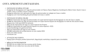 COTA APRESENTA DETALHADA
•
•
•
•
 