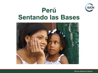 Oficina Global de Género 
Perú 
Sentando las Bases 
 