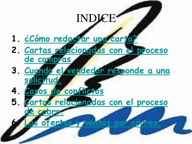 Tema 7 Las Cartas Comerciales