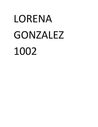 LORENA 
GONZALEZ 
1002 
