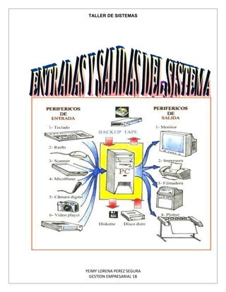 TALLER DE SISTEMAS




YEIMY LORENA PEREZ SEGURA
  GESTION EMPRESARIAL 1B
 