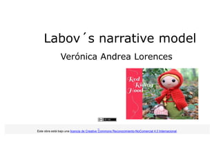 Labov´s narrative model
Verónica Andrea Lorences
Este obra está bajo una licencia de Creative Commons Reconocimiento-NoComercial 4.0 Internacional.
 