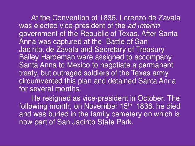 Lorenzo De Zavala And George Childress