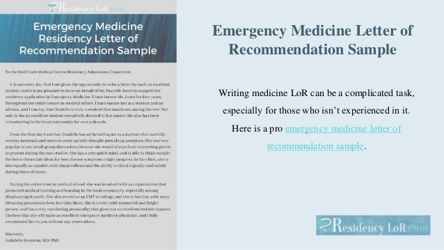top 9 letters of recommendation for medical residency samples emergency medicine residency letter of recommendation