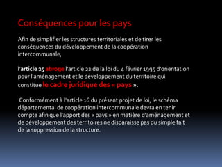 de rationaliser les périmètres, 