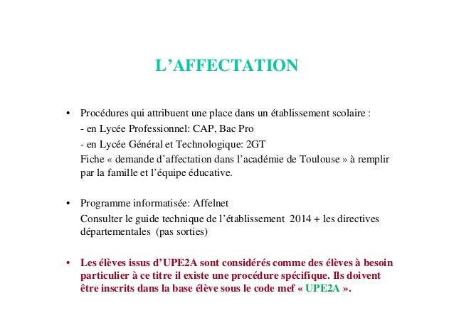 L'orientation après une UPE2A