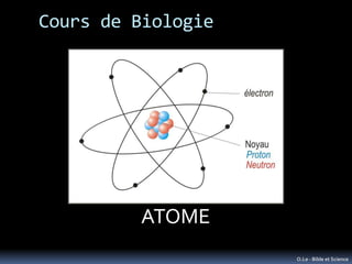 Cours de Biologie




         ATOME
                    O.Le - Bible et Science
 