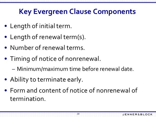 notice of non renewal of