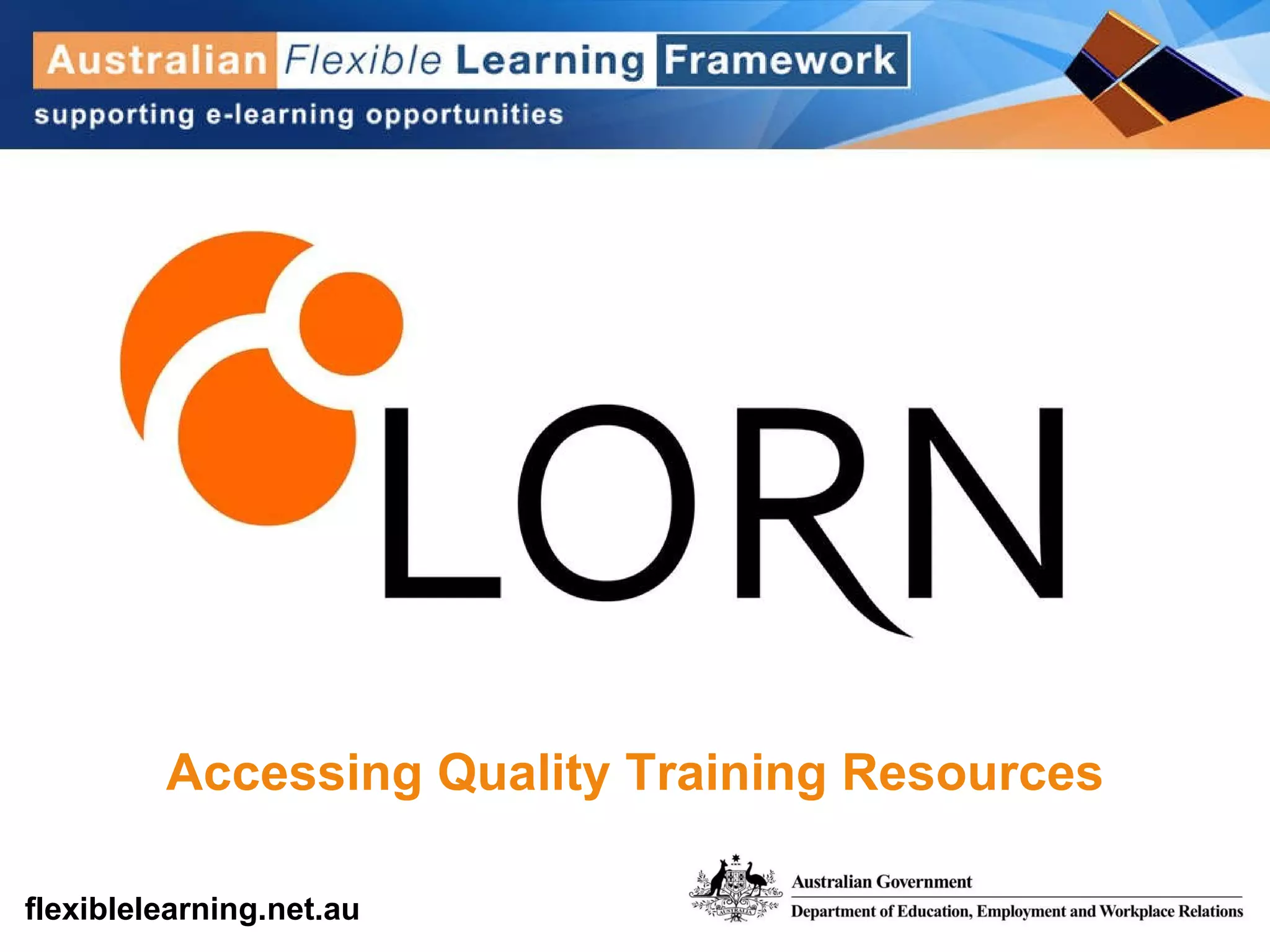 Accessing Quality Training Resources 