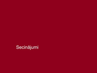 35
Secinājumi
 