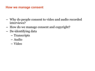 Patients' views of data sharing - managing consent | PPTX