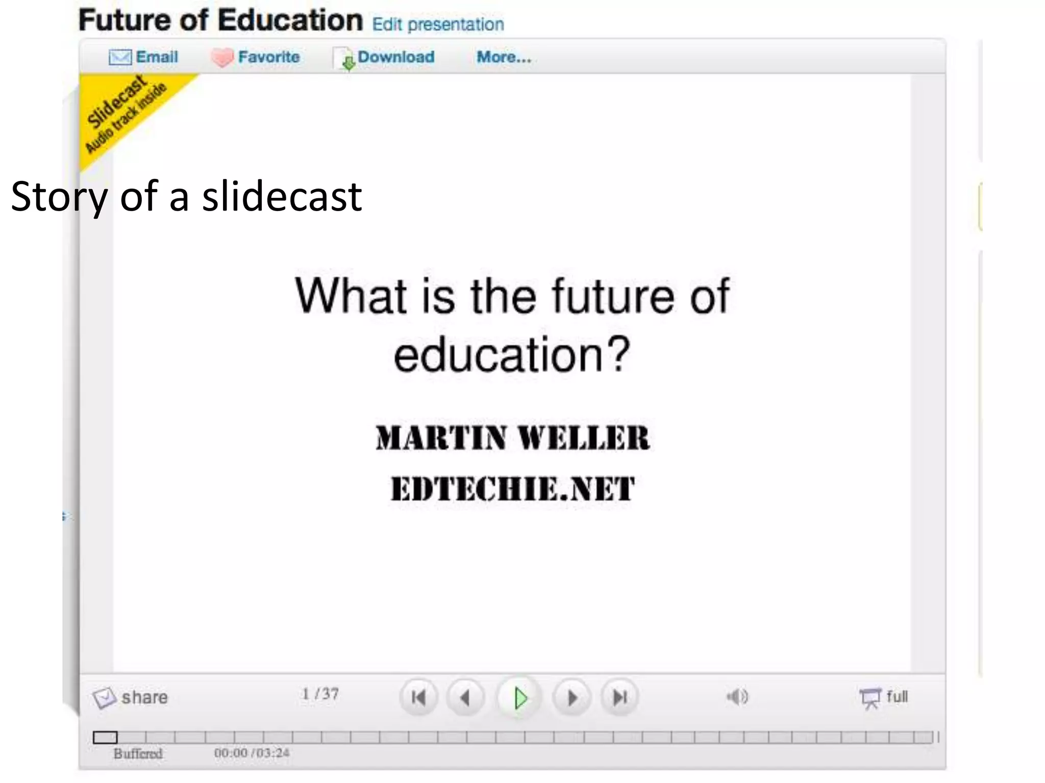 Story of a slidecast