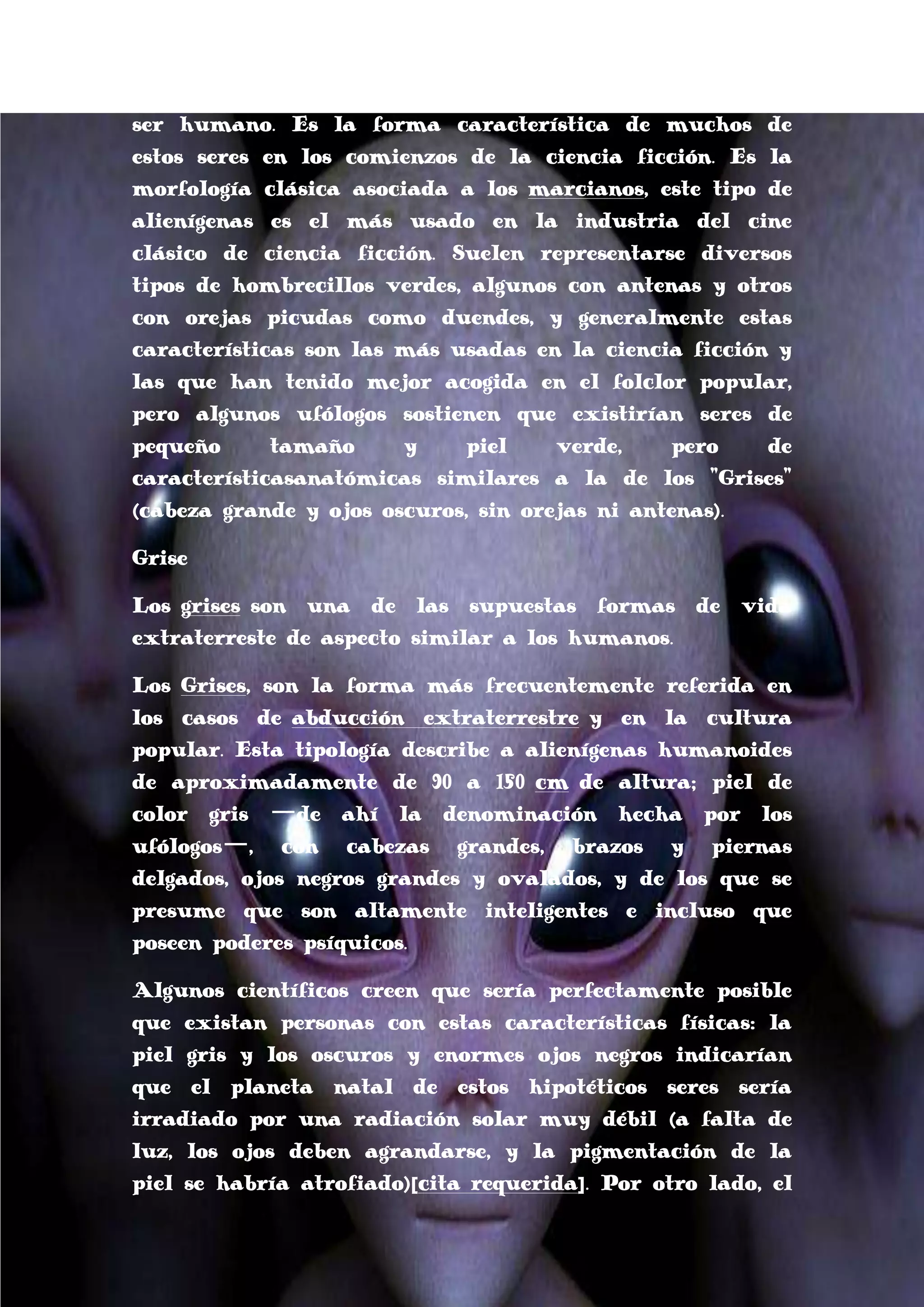 Generic Alien Pdf Los aliens | PDF