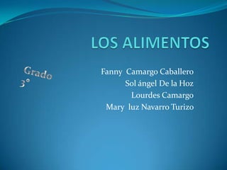 Fanny Camargo Caballero
      Sol ángel De la Hoz
       Lourdes Camargo
 Mary luz Navarro Turizo
 