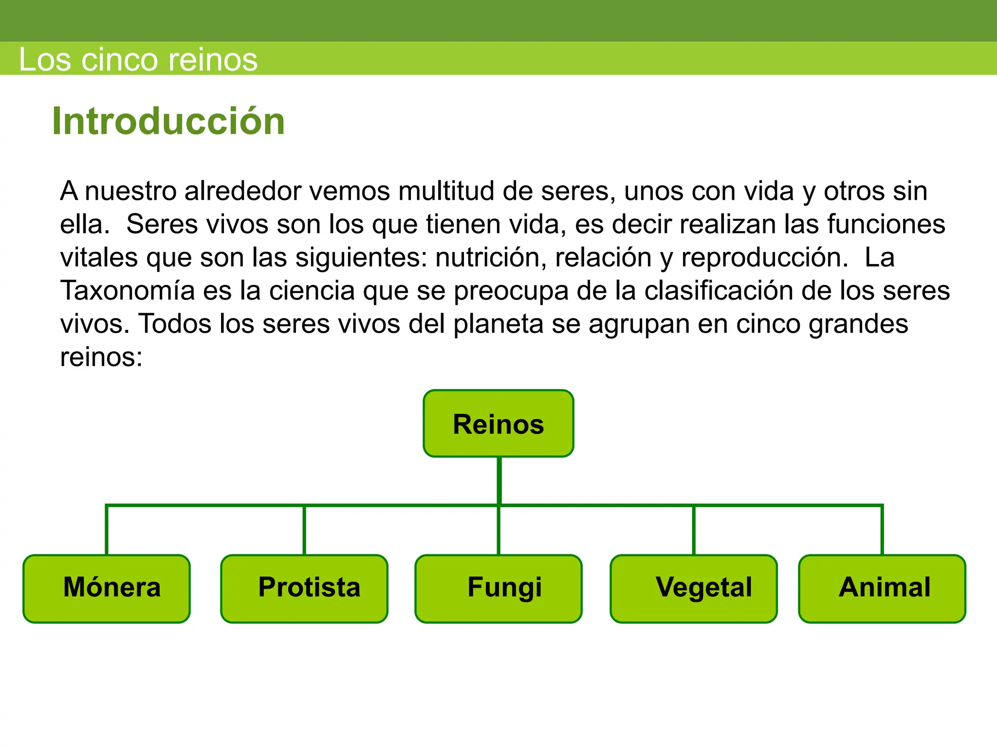 los cinco reinos biologicos 0 de los seres vivos | PPT