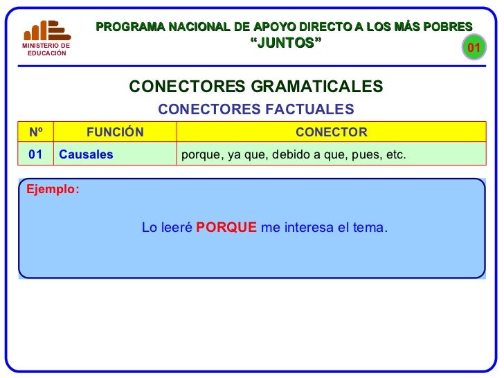 Los Conectores Gramaticales