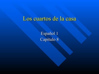 Los cuartos de la casa Español 1 Capítulo 8 