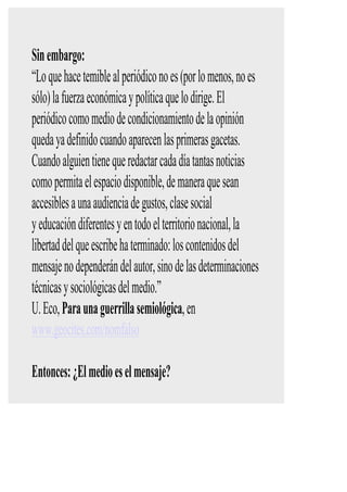 Los Medios Masivos De ComunicacióN 2