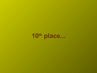 10 th  place... 