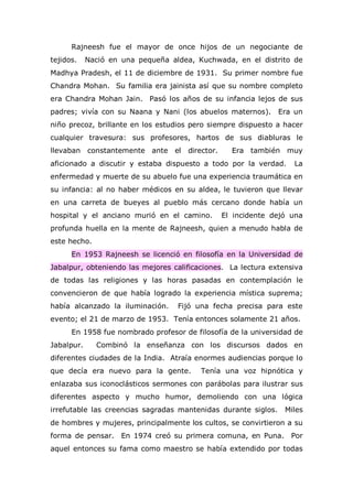 Los Misterios De La Vida  Osho