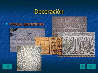 Decoración Motivos geométricos 