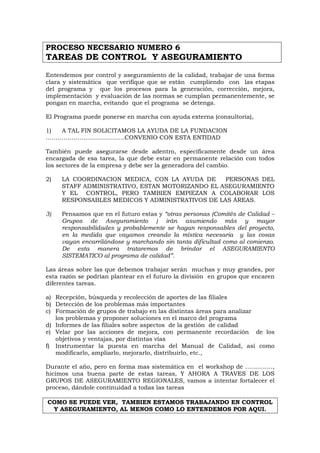 Los Procesos de Calidad