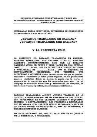 Los Procesos de Calidad