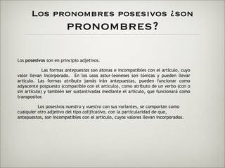 Los pronombres
