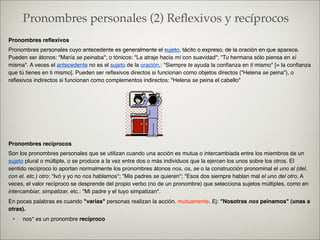 Los pronombres
