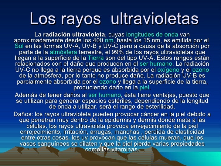 los rayos ultravioletas 901