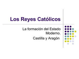 Los Reyes Católicos La formación del Estado Moderno. Castilla y Aragón  