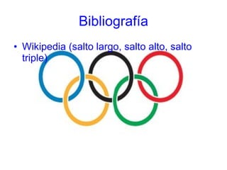 Wikipedia (salto largo, salto alto, salto triple) Bibliografía 