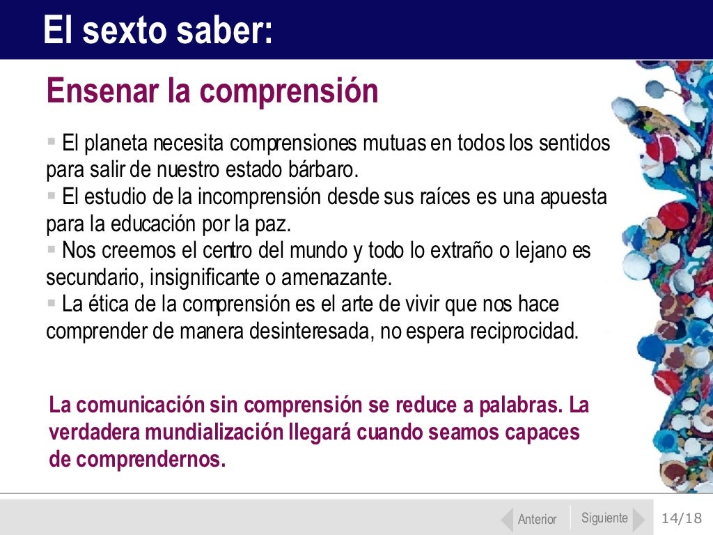 Edgar Morin Los siete saberes necesarios a la educación
